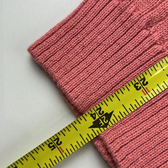 Van Heusen coral v-neck cable neck sweater - Picture 6 of 8